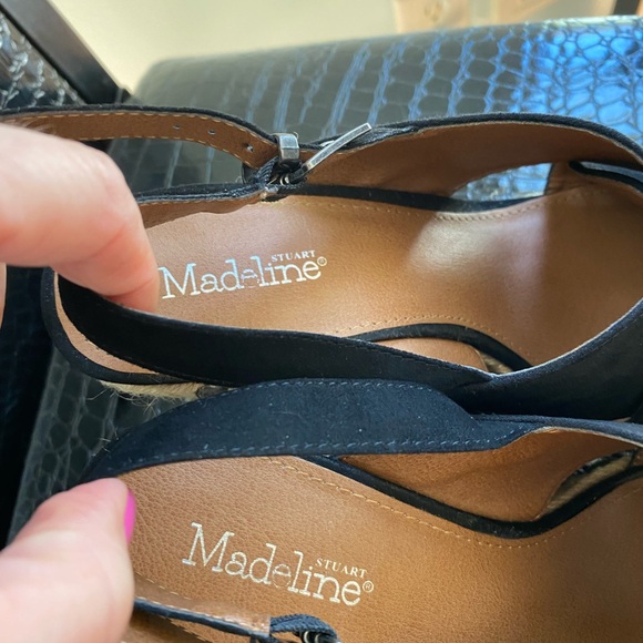 EUC Madeline Stuart espadrille wedge heel sandals - Picture 5 of 15